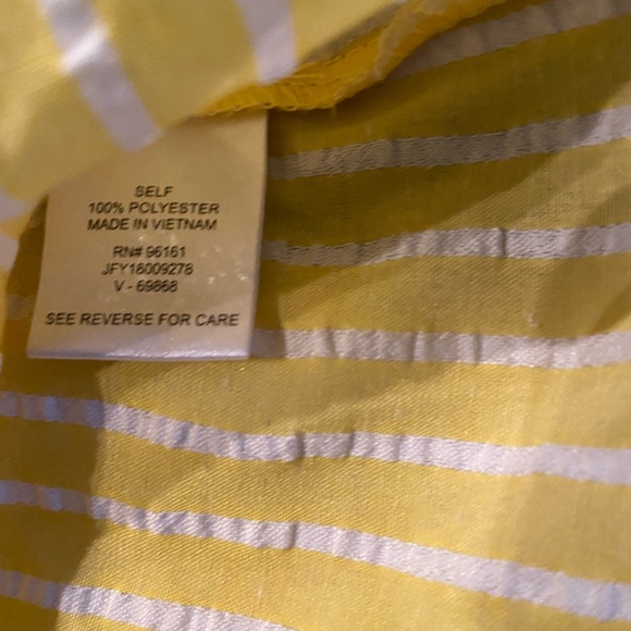 NWT Bee bop yellow seersucker knee length dress size M - Picture 10 of 10